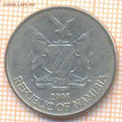 Намибия 50 центов 2008 г., до 19.02.2021 г. 22.00 по Москве - Намибия 50 центов 2008 2767