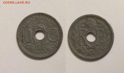 Франция 10 сантимов 1945 года, цинк - 19.02 22:00мск - IMG_20201003_113115