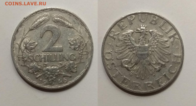 Австрия 2 шиллинга 1946 года - 19.02 22:00мск - IMG_20210206_181619