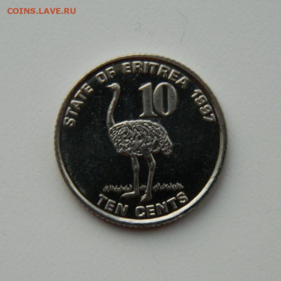 Эритрея 10 центов 1997 г.(Фауна) до 17.02.21 - DSCN6643.JPG