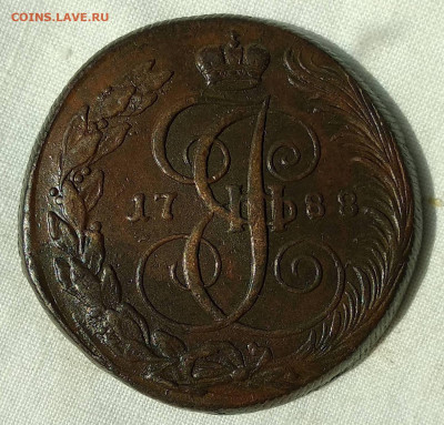 5 копеек 1788 год КМ окончание 15.02.21 в 22-15 по МСК - 22157933