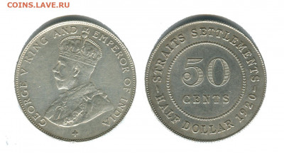 стрейтс-сетлментс 50 центов 1920 - стрейтс-сетлментс 50 центов 1920