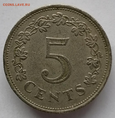 5 центов 1972 г. МАЛЬТА до 15.02.21 в 22:00 МСК - IMG_20210120_175436