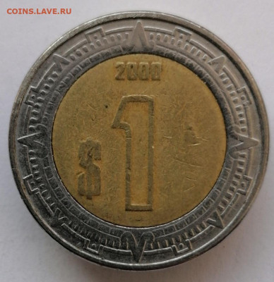 1 песо 2000 г. МЕКСИКА до 15.02.21 в 22:00 МСК - IMG_20210121_223527