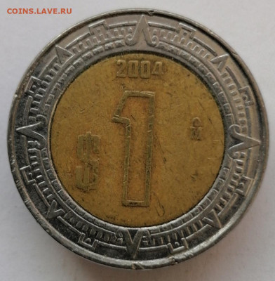 1 песо 2004 г. МЕКСИКА до 15.02.21 в 22:00 МСК - IMG_20210121_221203