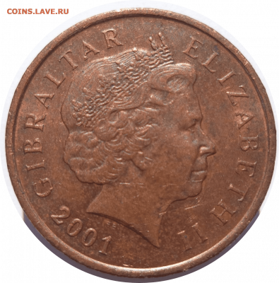 1 пенни 2001 г. ГИБРАЛТАР до 15.02.21 в 22:00 МСК - Rounded_20210214_234333