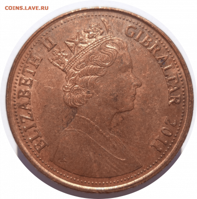 1 пенни 2011 г. ГИБРАЛТАР до 15.02.21 в 22:00 МСК - Rounded_20210214_235309