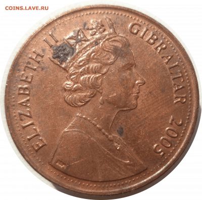 2 пенса 2005 г. ГИБРАЛТАР до 15.02.21 в 22:00 МСК - Rounded_20210215_000331