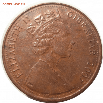 2 пенса 2007 г. ГИБРАЛТАР до 15.02.21 в 22:00 МСК - Rounded_20210215_000716