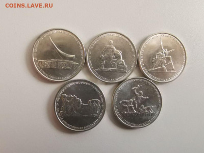 5руб 2015г. Крымские операции (к-кт 5шт), до 19.02 - Ч Крым 5шт-1