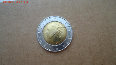 ИТАЛИЯ 500 ЛИР 1999 ПАРЛАМЕНТ, БИМЕТАЛЛ - DSC08888.JPG