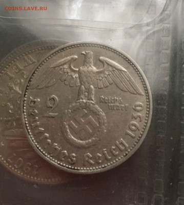 2 рейхсмарки 1936 года Е, Гинденбург - photo_2021-02-15_07-53-04