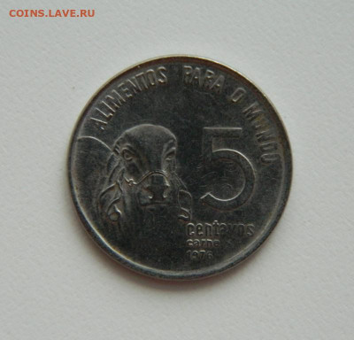 Бразилия 5 сентаво 1976 г. (Юбилейные) Фауна до 17.02.21 - DSCN5913.JPG