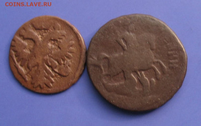 2 копейки 1758 номинал в верху,Деньга 1739 до 18.02.21г. - 1758,1739