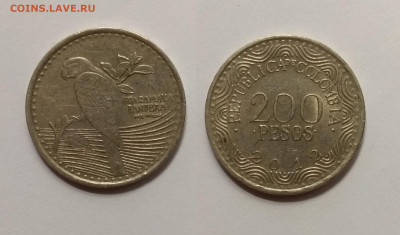 Колумбия 200 песо 2012 года, попугай - 20.02 22:00мск - IMG_20210124_184743