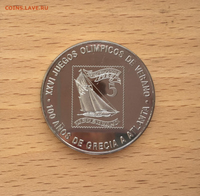 Крона Экваториальная Гвинея 1000 франков 1998 парусник - IMG_2229.JPG