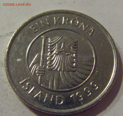 1 крона 1999 Исландия №1а 22.02.2021 22:00 М - CIMG5949.JPG