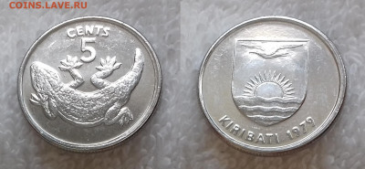Монеты мира по фиксированной цене - КИРИБАТИ 5 центов 1979 магнетик 20191113_1101