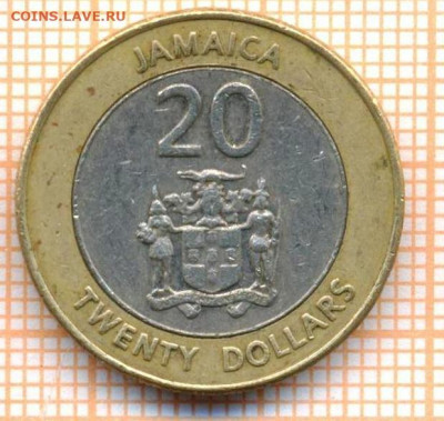 Ямайка 20 долларов 2001 г., до  23.02.2021 г. 22.00 по Москв - Ямайка 20 долларов 2001 2807а