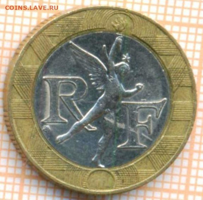 Франция 10 франков 1990 г., до 23.02.2021 г. 22.00 по Москве - Франция 10 франков 1990 2809а