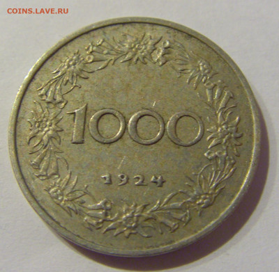 1000 крон 1924 Австрия №2а 23.02.2021 22:00 М - CIMG6062.JPG