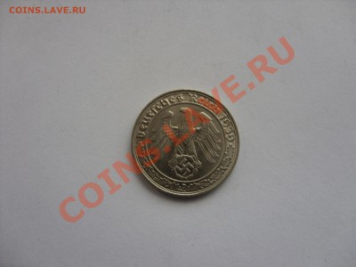 50 пфеннигов 1939 D. Никель. Одна из редких монет 3 Рейха. - 50 пф 1939D - 2