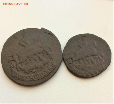 2 копейки 1768, копейка 1789 (141) 19.02 - 3aOgpGX1cnY