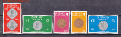 GUERNSEY 1980 монеты на марках 5м** до 24 02 - 117