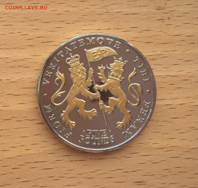 Крона Шайба Джерси 5 фунтов 2011 Елизавета Филипп - IMG_2243.JPG