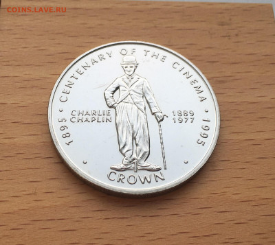 Крона Шайба Гибралтар 1 крона 1996 100 лет кино Чарли Чаплин - IMG_2335.JPG