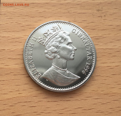 Крона Шайба Гибралтар 1 крона 1996 100 лет кино Чарли Чаплин - IMG_2340.JPG