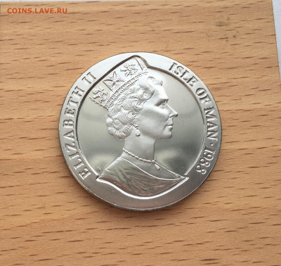 Крона Шайба Остров Мэн 1 крона 1988 200 лет Австралии Коала - IMG_2379.JPG