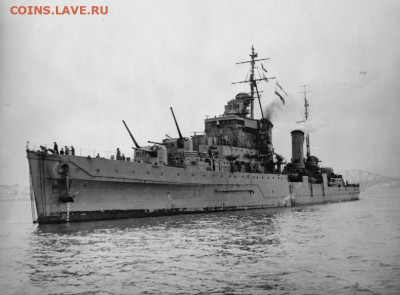 Монеты с Корабликами - HMS_Dido_(1939)
