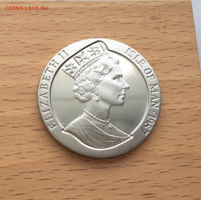 Крона Шайба Остров Мэн 1 крона 1987 Регата Кубок Америки - IMG_2435.JPG