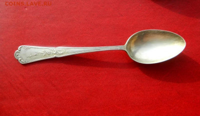 Столовая ложка с узором. Серебро 875. 56 гр. - stolovaja_lozhkas_risunkom_serebro_875_proba