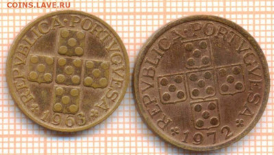 Португалия 20 с 1963, 50с 1972 г., до 25.02.2021 г. 22.00 по - Португалия 2 монеты 2835