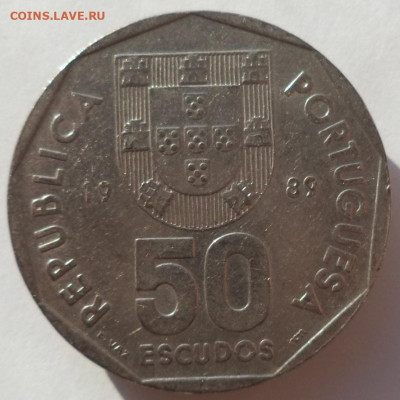 50 эскудо 1989 г. ПОРТУГАЛИЯ до 20.02.21 в 22:00 МСК - IMG_20210219_184652