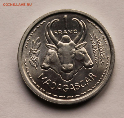 Французский Мадагаскар - 1 франк 1958 г. - 1