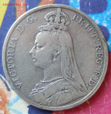 Крона 1890 года Великобритании, Виктория, до 25.02 - IMG_20210219_140257