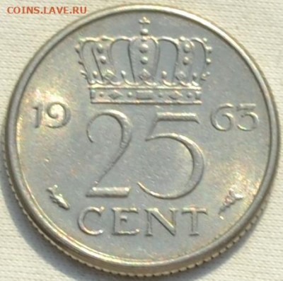 Нидерланды25 центов 1963. 23. 02. 2021 в 22 - 00. - DSC_0500.JPG