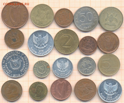 19 монет разных , до 27.02.2021 г. 22.00 по Москве - птички 20м1