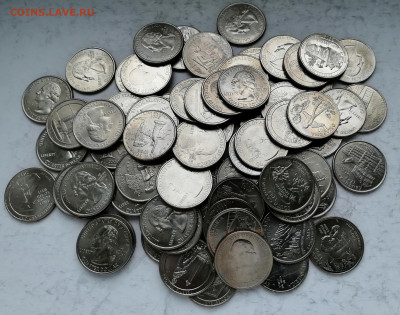 25 центов США (квотеры) 1999-2014гг - квотеры