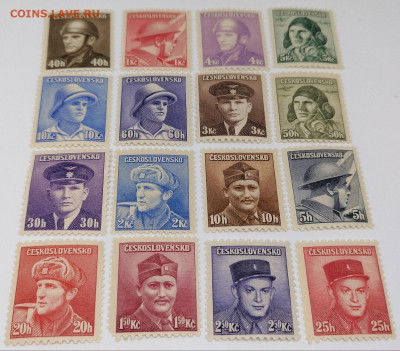 Чехословакия.1945 год.Набор.Фикс 100 руб - 1