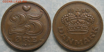 Дания 25 эре 1990 до 28-02-21 в 22:00 - Дания 25 эре 1990    9597