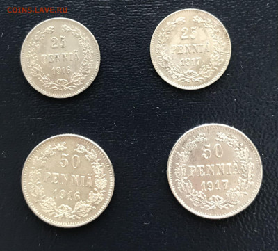 25 и 50 пенни 1916 и 1917 гг До 26.02.2021 22.00 по МСК - 3F05B99F-045F-4ACA-88C4-7A1C5597C0A4