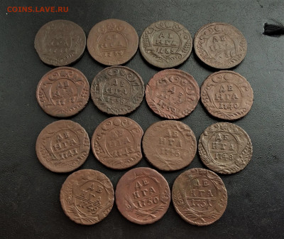 Денга погодовка 1731-1751 15шт  (153) 24.02 - UPRm4YnMk0U