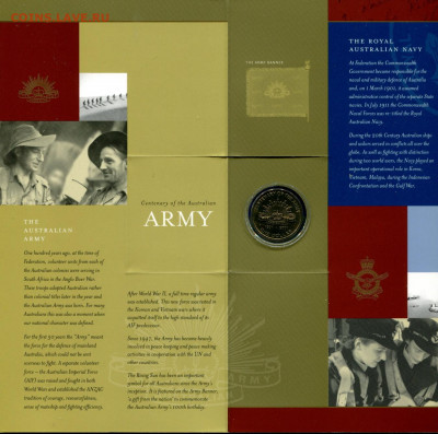 Австралия НЕЧАСТЫЙ набор 1$ 3шт 2001 Силы обороны до 26.02 - Aus.2001 set-r2