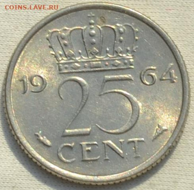 Нидерланды 25 центов 1964. 25. 02. 2021 в 22 - 00. - DSC_0502.JPG
