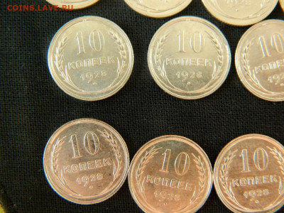 15 и 10 копеек 1928 и 1929 с банковских ролов. - 5-5
