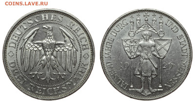 Веймарская республика. 3 марки 1929 г. Мейсен. До 25.02.21. - Р479.JPG